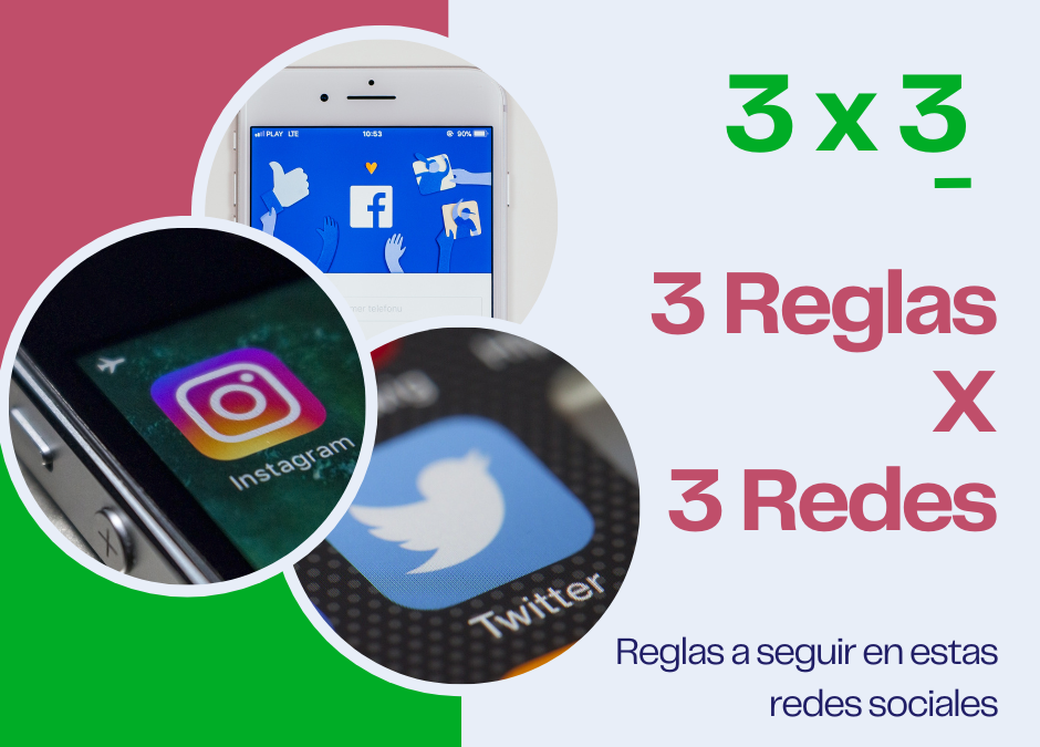 3 Reglas definitiva para 3 Redes Sociales: Facebook, Instagram y X